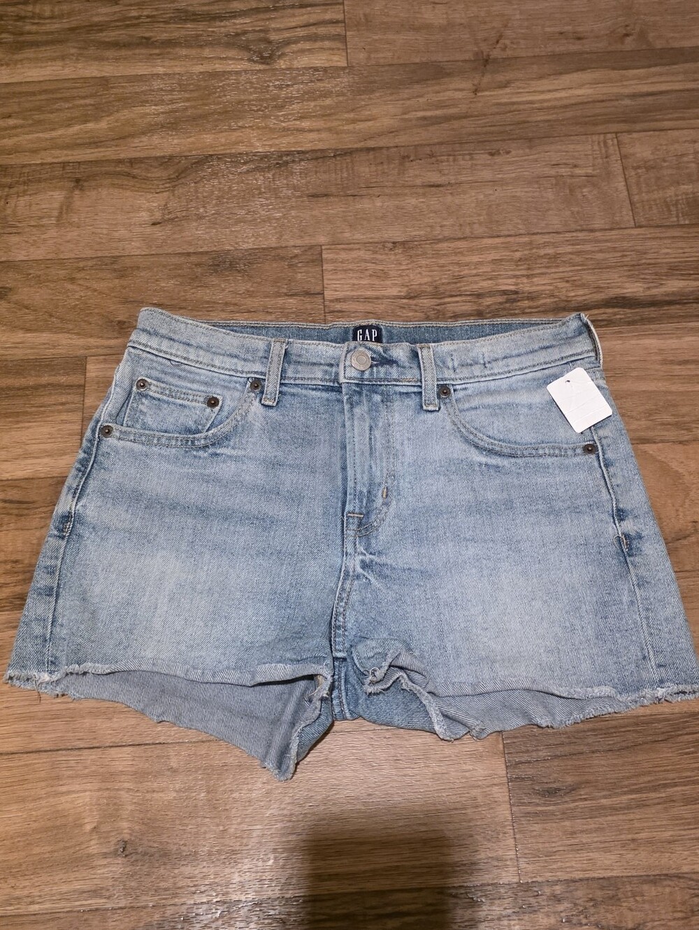 GAP Light Wash Denim Cutoff Shorts